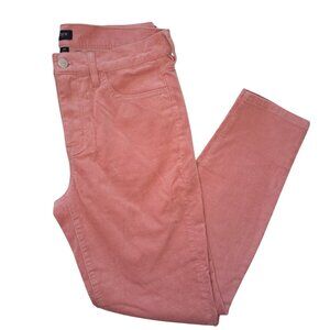 NEW J. Crew Factory Coral Pink Cords Corduroy Ankle Pants Size 28